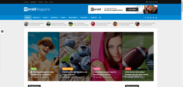 Herald - News Portal & Blog Template