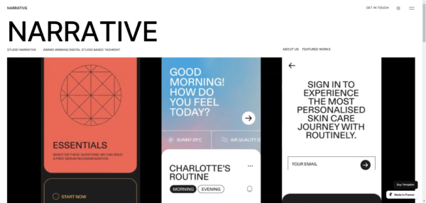 Narrative - Modern Portfolio Template